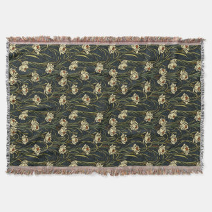 Daffodils throw blanket