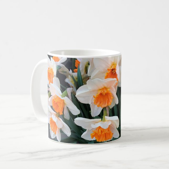Daffodils & Tulips, Oregon Coffee Mug (Front Left)