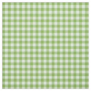 Daffy-down-Dillies Green Check Gingham Pattern Fabric