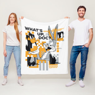 DAFFY DUCK™ & BUGS BUNNY™ Glitch Fleece Blanket
