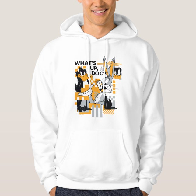 DAFFY DUCK™ & BUGS BUNNY™ Glitch Hoodie (Front)