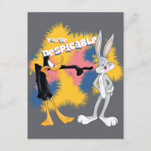 DAFFY DUCK™ & BUGS BUNNY™ "You're Despicable" Postcard