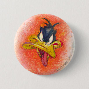 DAFFY DUCK™ in Orange 6 Cm Round Badge