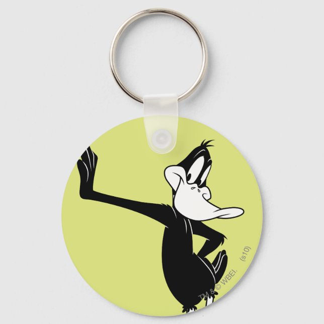 DAFFY DUCK™ Leaning Against a Wall Key Ring (Front)