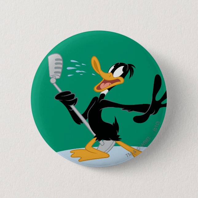 DAFFY DUCK™ Singing 6 Cm Round Badge (Front)
