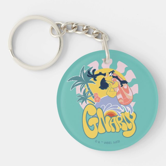 DAFFY DUCK™ Surfing - Gnarly Key Ring (Front)
