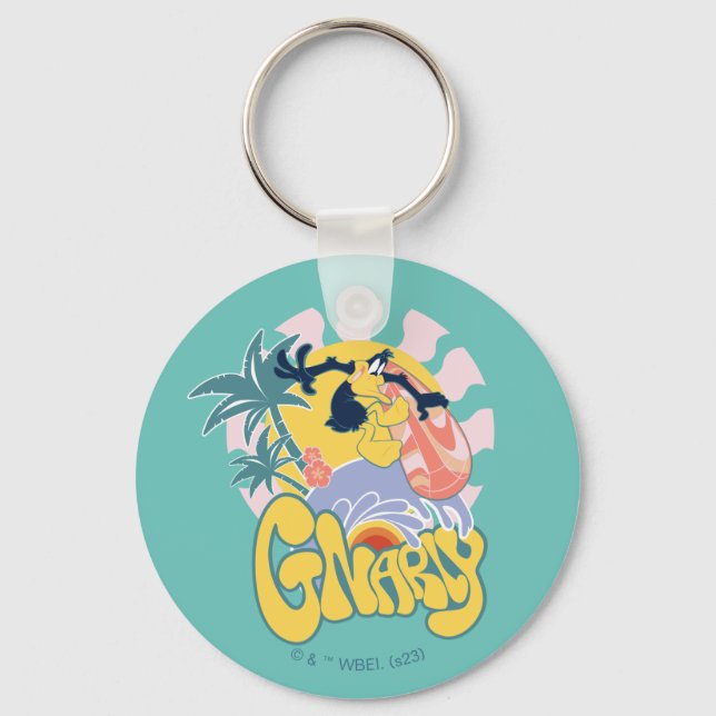 DAFFY DUCK™ Surfing - Gnarly Key Ring (Front)