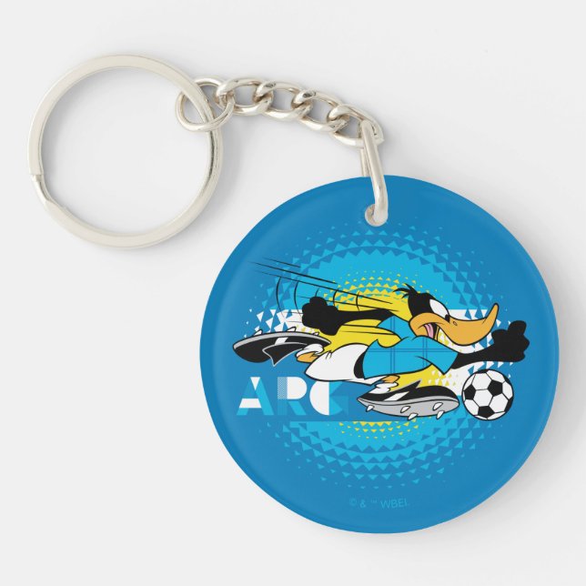 DAFFY DUCK™ Team Argentina Soccer Graphic Key Ring (Front)