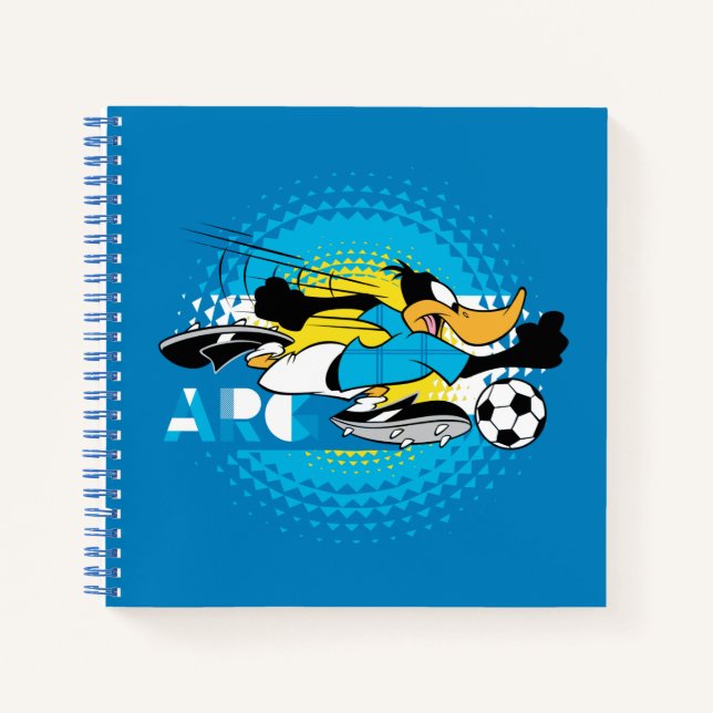 DAFFY DUCK™ Team Argentina Soccer Graphic Notebook (Front)