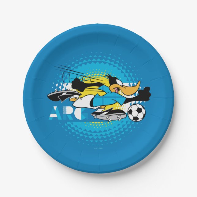 DAFFY DUCK™ Team Argentina Soccer Graphic Paper Plate (Front)