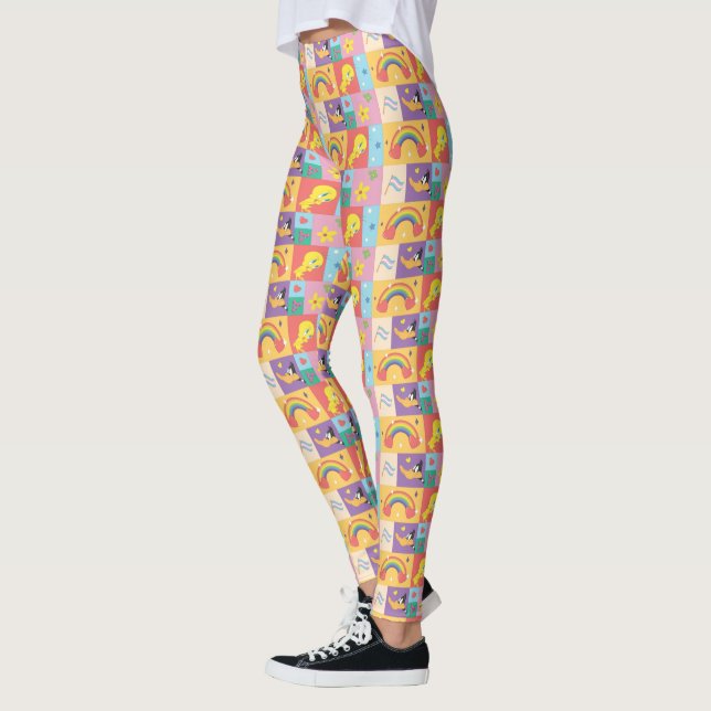 DAFFY DUCK™ & TWEETY™ - Pride Pattern Leggings (Left)