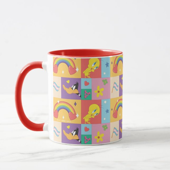 DAFFY DUCK™ & TWEETY™ - Pride Pattern Mug (Left)