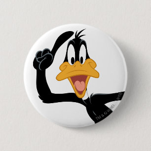 DAFFY DUCK™ With a Great Idea 6 Cm Round Badge