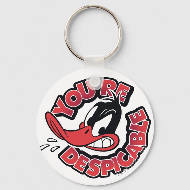 DAFFY DUCK™ - You're Despicable Key Ring (Front)