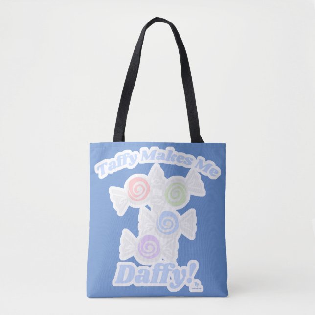  Daffy For Taffy Candy Fun Logo Toon Tote Bag (Front)