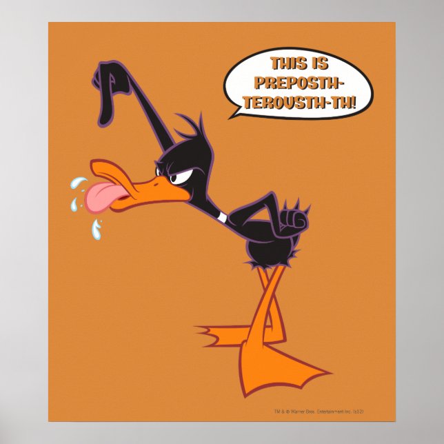 Daffy Speech Bubble Poster (Front)