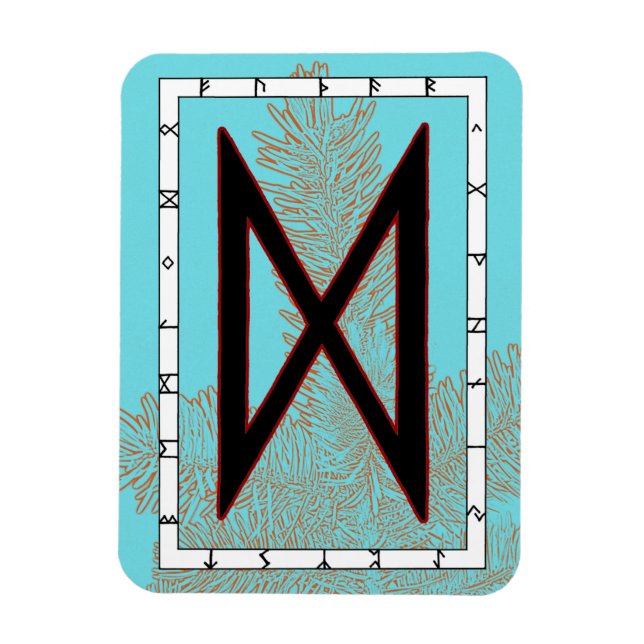 Dagaz Viking Rune Magnet - Breakthrough! (Vertical)
