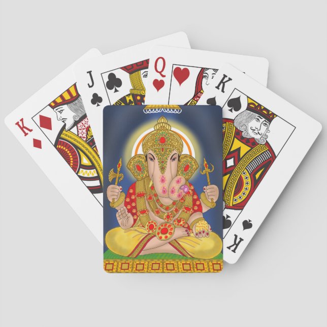 Dagduseth Ganesha Playing Cards (Back)