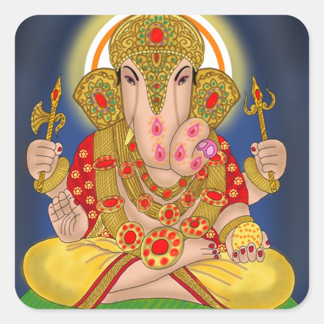Dagduseth Ganesha Sticker (Front)