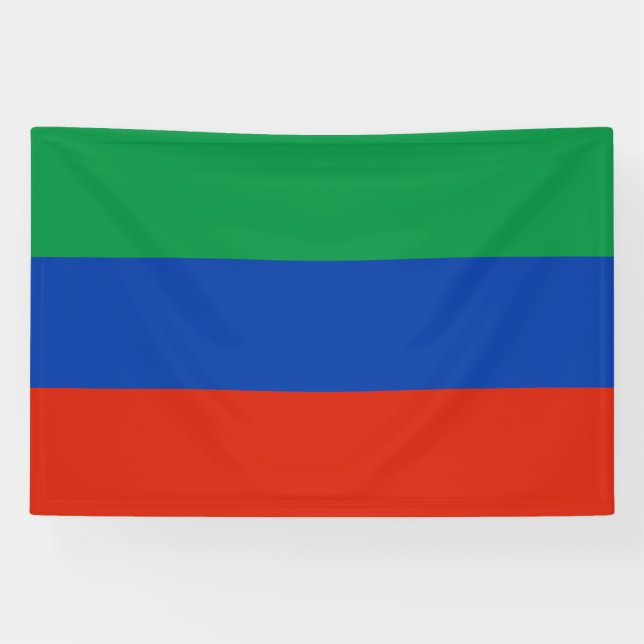 Dagestan Flag Banner (Horizontal)