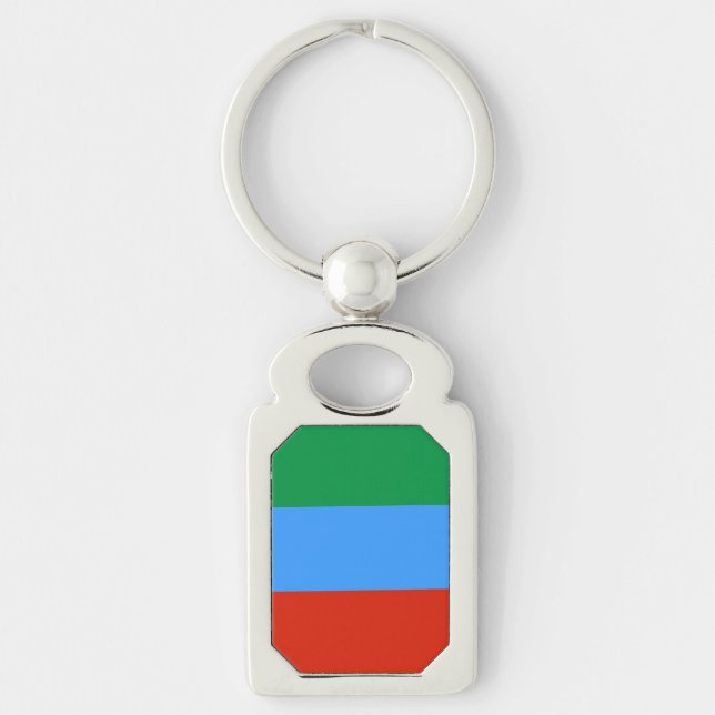 Dagestan Flag Key Ring (Front)