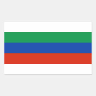 Dagestan Flag Rectangular Sticker