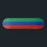 Dagestan Flag Skateboard<br><div class="desc">Patriotic flag of Dagestan.</div>