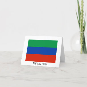 Dagestan Flag Thank You Card