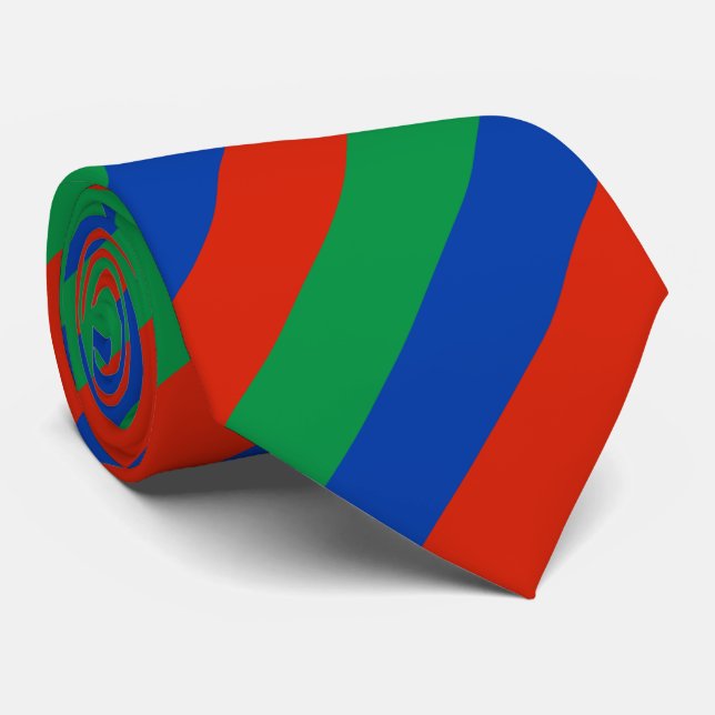 Dagestan Flag Tie (Rolled)