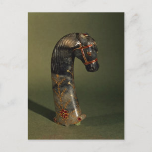 Dagger handle in the form of a horse's head postcard