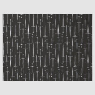 Daggers and Swords repeating moody pattern Tissue Paper