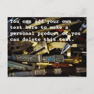 Daggers, Dirks and Sabres Postcard