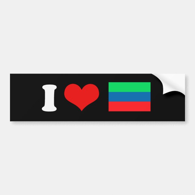 Daghestan Flag Bumper Sticker (Front)