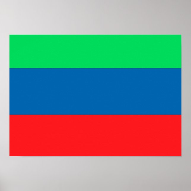Daghestan Flag Poster (Front)