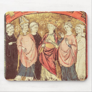 Dagobert I , King of Franks receiving the Kingdom Mouse Mat