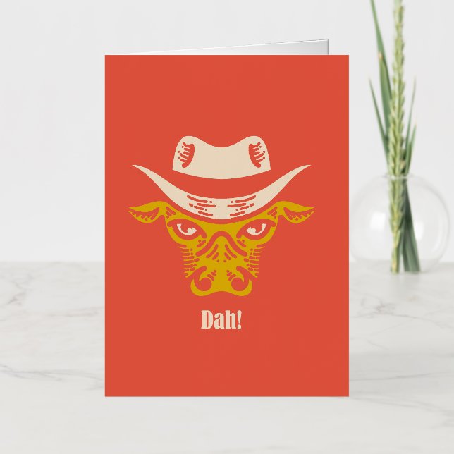 Dah! Foil Greeting Card (Front)