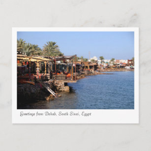 Dahab Restaurants, South Sinai, Egypt Postcard