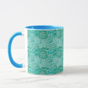dahila grace floral pattern mug