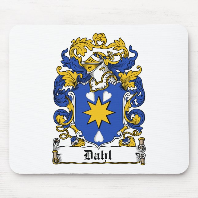 Dahl Family Crest Mouse Mat (Front)