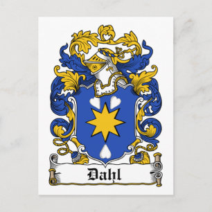 Dahl Family Crest Postcard
