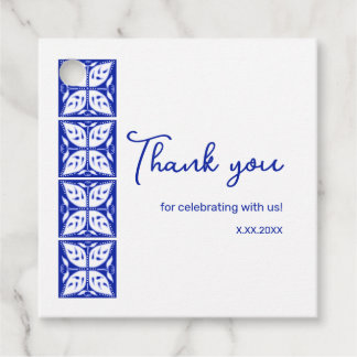 Dahlia Buds Personalized Party Favor Tags