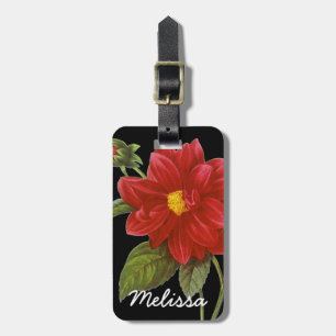 Dahlia (Dahlia Pinnata) Luggage Tag