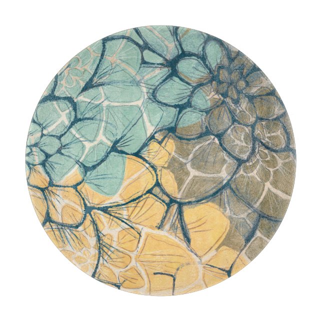 Dahlia Dance I Cutting Board (Front)
