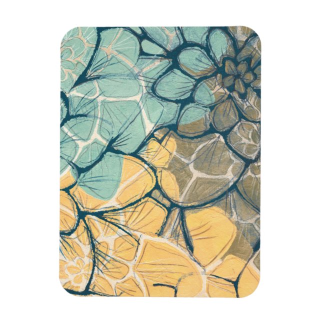 Dahlia Dance I Magnet (Vertical)