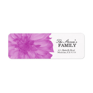 Dahlia -Floral Labels