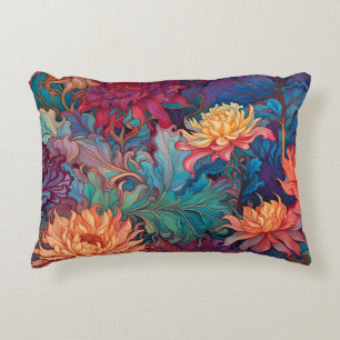 Dahlia Floral Tapestry Decorative Cushion