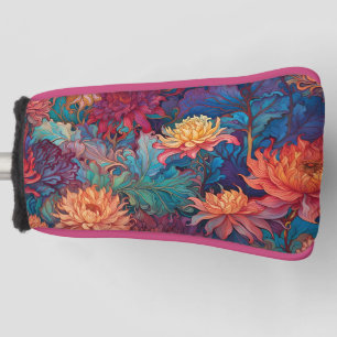 Dahlia Floral Tapestry Golf Head Cover