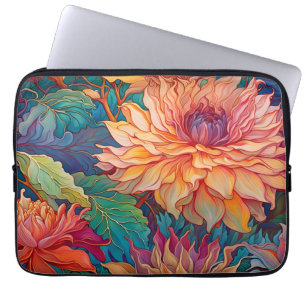 Dahlia Floral Tapestry Laptop Sleeve