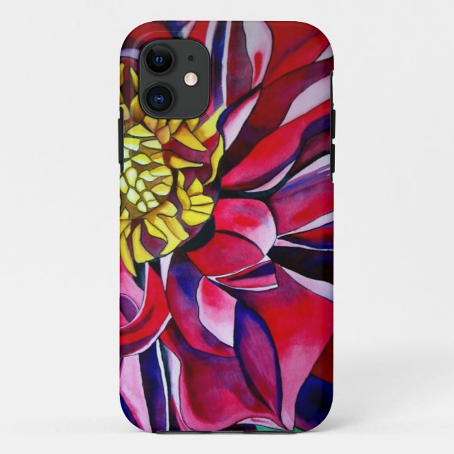 Dahlia flower abstract original flower art Case-Mate iPhone case (Back)