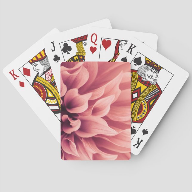 Dahlia Flower Blossom Playing Cards (Back)